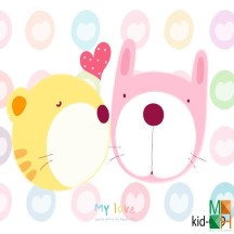 Tranh dán tường Hàn Quốc 3d cho bé cực đẹp tại Hà Nội Kid-039